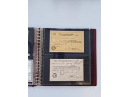 1750/1900 (ca.), Frankfurt am Main, reichhaltiger Sammlungsbestand mit rund 450 Belegen, dabei viele Postscheine der Brief- u