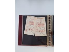 1750/1900 (ca.), Frankfurt am Main, reichhaltiger Sammlungsbestand mit rund 450 Belegen, dabei viele Postscheine der Brief- u