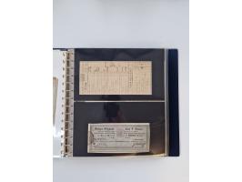 1750/1900 (ca.), Frankfurt am Main, reichhaltiger Sammlungsbestand mit rund 450 Belegen, dabei viele Postscheine der Brief- u