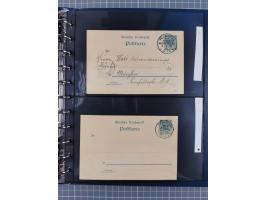 1887/1911, Sonderstempel von Frankfurt/Main, für diesen Zeitraum komplette Sammlung, bis auf ein Briefstück alles auf 39 Ganz