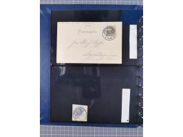 1887/1911, Sonderstempel von Frankfurt/Main, für diesen Zeitraum komplette Sammlung, bis auf ein Briefstück alles auf 39 Ganz