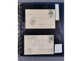 1887/1911, Sonderstempel von Frankfurt/Main, für diesen Zeitraum komplette Sammlung, bis auf ein Briefstück alles auf 39 Ganz