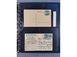 1887/1911, Sonderstempel von Frankfurt/Main, für diesen Zeitraum komplette Sammlung, bis auf ein Briefstück alles auf 39 Ganz