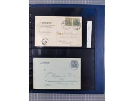 1887/1911, Sonderstempel von Frankfurt/Main, für diesen Zeitraum komplette Sammlung, bis auf ein Briefstück alles auf 39 Ganz