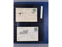 1887/1911, Sonderstempel von Frankfurt/Main, für diesen Zeitraum komplette Sammlung, bis auf ein Briefstück alles auf 39 Ganz