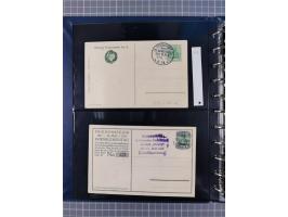 1887/1911, Sonderstempel von Frankfurt/Main, für diesen Zeitraum komplette Sammlung, bis auf ein Briefstück alles auf 39 Ganz