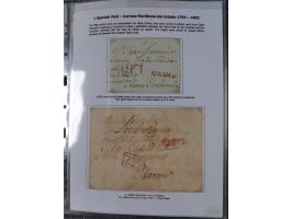 1770/1880 (ca.) Mail across the North Atlantic from-, to and via Cuba, exhibition collection with around 100 letters/letter s