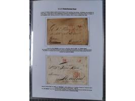 1770/1880 (ca.) Mail across the North Atlantic from-, to and via Cuba, exhibition collection with around 100 letters/letter s