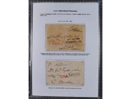 1770/1880 (ca.) Mail across the North Atlantic from-, to and via Cuba, exhibition collection with around 100 letters/letter s