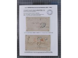 1770/1880 (ca.) Mail across the North Atlantic from-, to and via Cuba, exhibition collection with around 100 letters/letter s