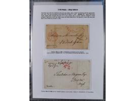 1770/1880 (ca.) Mail across the North Atlantic from-, to and via Cuba, exhibition collection with around 100 letters/letter s