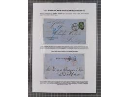 1770/1880 (ca.) Mail across the North Atlantic from-, to and via Cuba, exhibition collection with around 100 letters/letter s