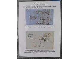 1770/1880 (ca.) Mail across the North Atlantic from-, to and via Cuba, exhibition collection with around 100 letters/letter s