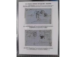 1770/1880 (ca.) Mail across the North Atlantic from-, to and via Cuba, exhibition collection with around 100 letters/letter s