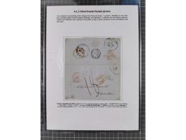 1770/1880 (ca.) Mail across the North Atlantic from-, to and via Cuba, exhibition collection with around 100 letters/letter s