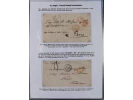 1770/1880 (ca.) Mail across the North Atlantic from-, to and via Cuba, exhibition collection with around 100 letters/letter s