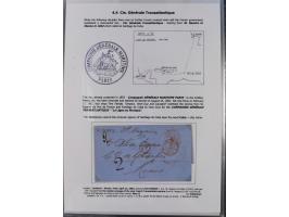 1770/1880 (ca.) Mail across the North Atlantic from-, to and via Cuba, exhibition collection with around 100 letters/letter s