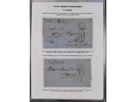 1770/1880 (ca.) Mail across the North Atlantic from-, to and via Cuba, exhibition collection with around 100 letters/letter s