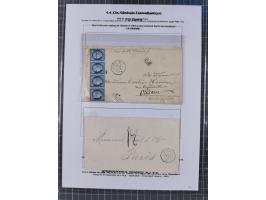 1770/1880 (ca.) Mail across the North Atlantic from-, to and via Cuba, exhibition collection with around 100 letters/letter s