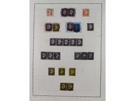 1850/67, kleiner Sammlungsbestand mit Marken, Briefstücken, Einheiten und rund 180 Briefen und Ganzsachen, dabei kleine Numme