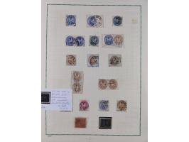 1850/67, kleiner Sammlungsbestand mit Marken, Briefstücken, Einheiten und rund 180 Briefen und Ganzsachen, dabei kleine Numme