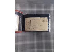 1850/67, kleiner Sammlungsbestand mit Marken, Briefstücken, Einheiten und rund 180 Briefen und Ganzsachen, dabei kleine Numme