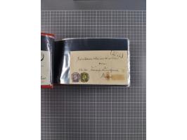 1850/67, kleiner Sammlungsbestand mit Marken, Briefstücken, Einheiten und rund 180 Briefen und Ganzsachen, dabei kleine Numme
