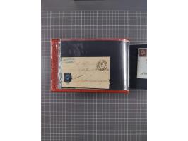 1850/67, kleiner Sammlungsbestand mit Marken, Briefstücken, Einheiten und rund 180 Briefen und Ganzsachen, dabei kleine Numme