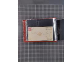 1850/67, kleiner Sammlungsbestand mit Marken, Briefstücken, Einheiten und rund 180 Briefen und Ganzsachen, dabei kleine Numme