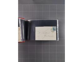 1850/67, kleiner Sammlungsbestand mit Marken, Briefstücken, Einheiten und rund 180 Briefen und Ganzsachen, dabei kleine Numme