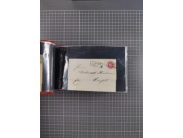 1850/67, kleiner Sammlungsbestand mit Marken, Briefstücken, Einheiten und rund 180 Briefen und Ganzsachen, dabei kleine Numme