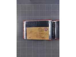 1850/67, kleiner Sammlungsbestand mit Marken, Briefstücken, Einheiten und rund 180 Briefen und Ganzsachen, dabei kleine Numme