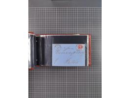 1850/67, kleiner Sammlungsbestand mit Marken, Briefstücken, Einheiten und rund 180 Briefen und Ganzsachen, dabei kleine Numme