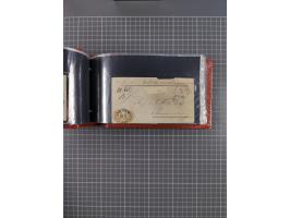 1850/67, kleiner Sammlungsbestand mit Marken, Briefstücken, Einheiten und rund 180 Briefen und Ganzsachen, dabei kleine Numme