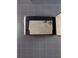 1850/67, kleiner Sammlungsbestand mit Marken, Briefstücken, Einheiten und rund 180 Briefen und Ganzsachen, dabei kleine Numme