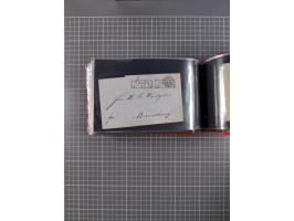 1850/67, kleiner Sammlungsbestand mit Marken, Briefstücken, Einheiten und rund 180 Briefen und Ganzsachen, dabei kleine Numme