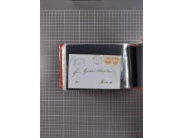 1850/67, kleiner Sammlungsbestand mit Marken, Briefstücken, Einheiten und rund 180 Briefen und Ganzsachen, dabei kleine Numme