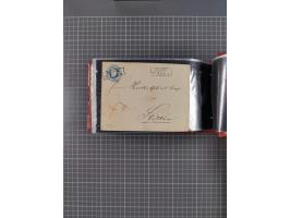 1850/67, kleiner Sammlungsbestand mit Marken, Briefstücken, Einheiten und rund 180 Briefen und Ganzsachen, dabei kleine Numme