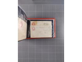 1850/67, kleiner Sammlungsbestand mit Marken, Briefstücken, Einheiten und rund 180 Briefen und Ganzsachen, dabei kleine Numme