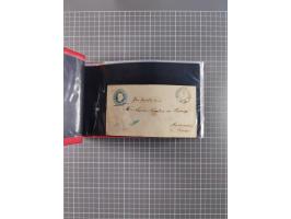 1850/67, kleiner Sammlungsbestand mit Marken, Briefstücken, Einheiten und rund 180 Briefen und Ganzsachen, dabei kleine Numme