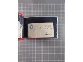 1850/67, kleiner Sammlungsbestand mit Marken, Briefstücken, Einheiten und rund 180 Briefen und Ganzsachen, dabei kleine Numme