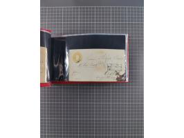 1850/67, kleiner Sammlungsbestand mit Marken, Briefstücken, Einheiten und rund 180 Briefen und Ganzsachen, dabei kleine Numme