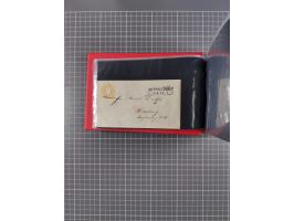 1850/67, kleiner Sammlungsbestand mit Marken, Briefstücken, Einheiten und rund 180 Briefen und Ganzsachen, dabei kleine Numme