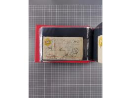 1850/67, kleiner Sammlungsbestand mit Marken, Briefstücken, Einheiten und rund 180 Briefen und Ganzsachen, dabei kleine Numme