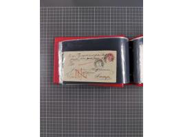 1850/67, kleiner Sammlungsbestand mit Marken, Briefstücken, Einheiten und rund 180 Briefen und Ganzsachen, dabei kleine Numme