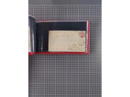 1850/67, kleiner Sammlungsbestand mit Marken, Briefstücken, Einheiten und rund 180 Briefen und Ganzsachen, dabei kleine Numme