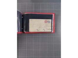 1850/67, kleiner Sammlungsbestand mit Marken, Briefstücken, Einheiten und rund 180 Briefen und Ganzsachen, dabei kleine Numme