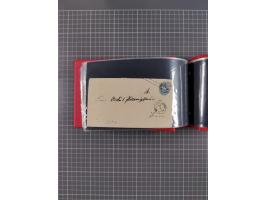 1850/67, kleiner Sammlungsbestand mit Marken, Briefstücken, Einheiten und rund 180 Briefen und Ganzsachen, dabei kleine Numme