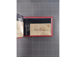 1850/67, kleiner Sammlungsbestand mit Marken, Briefstücken, Einheiten und rund 180 Briefen und Ganzsachen, dabei kleine Numme