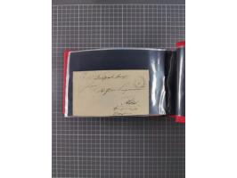 1850/67, kleiner Sammlungsbestand mit Marken, Briefstücken, Einheiten und rund 180 Briefen und Ganzsachen, dabei kleine Numme